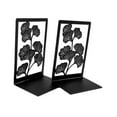 thumbnail image 2 of colcolo Ginkgo Ends Bookshelf Decor Book Stopper for Office Bedroom School Black, 2 of 8