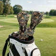 thumbnail image 3 of Yuyamidu Deer Golf Club Head Covers Camo Hunting Golf Head Covers Driver Covers Fariway Wood Headcover Hybrid Covers PU Leather Golf Headcover, 3 of 7