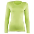 thumbnail image 1 of Rhino - Camiseta interior de manga larga modelo Sports para mujer  (Paquete de 2) (Lima) Rhino UTRW7018_lime, 1 of 1