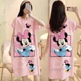 thumbnail image 2 of Disney Nightdress Minnie Pajamas Ladies Summer Sweet and Cute Pajamas Women's Comfortable Large Size Loose Cartoon Home Clothes40kg-70kg Gao Jinjia LED, 2 of 2