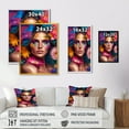 thumbnail image 4 of Designart Floral Sensual Woman Portrait IV Floating Frame Wall Art, 4 of 5