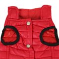thumbnail image 2 of SussexHome Pets Large Dog Vest for Winter - Washable Dog Coat for Large Dogs - Waterproof Dog Jacket - High Collar Full Coverage Dog Puffer Jacket - Red, 2 of 9