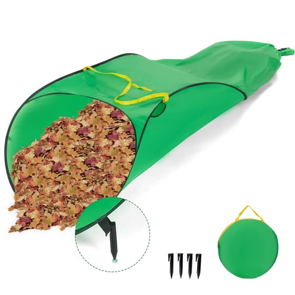 2025 new Leaf Collector 60 Gallon with Nails, 230D Thickened Leaf Scoops, Foldable Reusable Leaves Pick up Tools, Portable Pop Up Leaf Picker Bags, Yard Garden Waste Bags, Bag for Lawn Trash