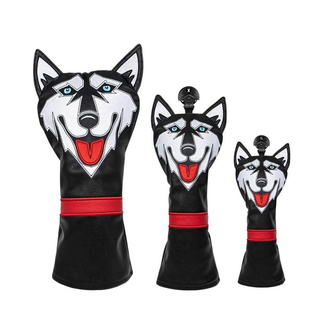 3 fundas para cabeza de palo de golf, funda de madera, funda protectora impermeable unisex, accesorios de golf
