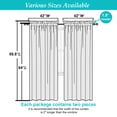 thumbnail image 5 of Patin Sage Green Sheer Curtains 84 Inches Long 2 Panels, Light Filtering Solid Color Voile Airy Living Room Curtains for Bedroom Dining Room, Rod Pockets Privacy Drapes, Each Panel 42" W x 84" L, 5 of 9