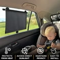 thumbnail image 2 of Zendure Foldable Automotive Window Shades, PVC Black, 16 x 18 Inches, 2 Pack, 2 of 8