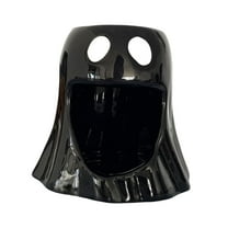 CoudarTitie Essential Oil Burner Aroma Oil Warmer Fragrance Warmer Halloween Tealight Candle Black