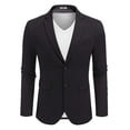 thumbnail image 2 of COOFANDY Men' Casual Blazer Slim Fit Sport Coat Lightweight Two Button Linen Suit Jacket, 2 of 6
