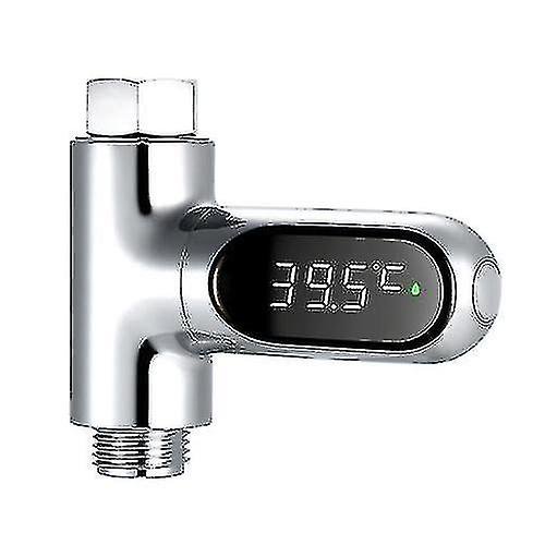 Pantalla Led Medidor de agua Termómetro de ducha digital Monitor de temperatura del baño Temperatura del agua Kuyhfg Bienvenido a Kuyhfg