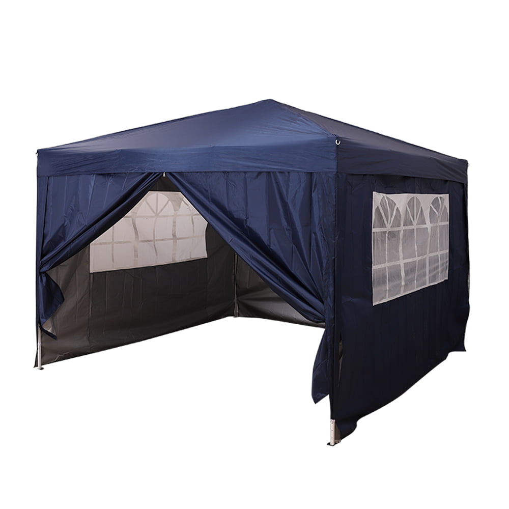 3Mx3M Gazebo Waterproof Marquee Canopy Windbars Garden Wedding Party Tent Blue