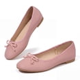 thumbnail image 3 of Rexoro Women Ballet Flats Bow Round Toe Snakeskin Dress Shoes Comfort Casual Office Shoes, 3 of 7