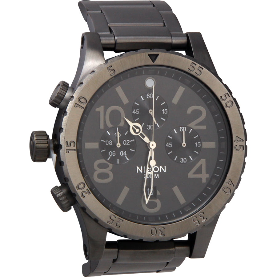 Nixon Men's 48-20 Chronograph Gunmetal Dial Watch A486632