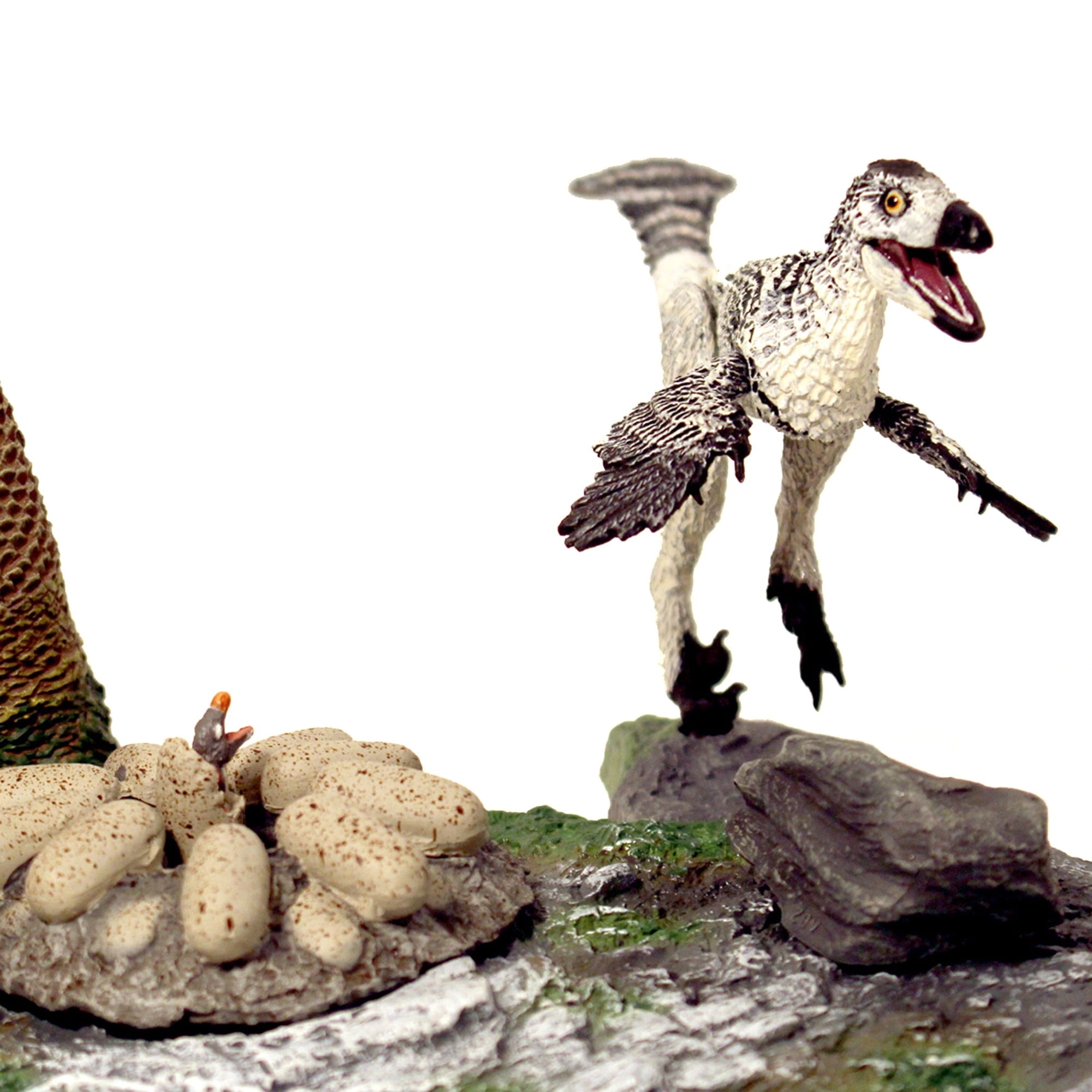 Beasts Of The Mesozoic: Accessory Pack: Mountains Environment With Troodon F. Juvenile - 1/6th Scale Dinosaur Action Figure Set, Hand-Painted