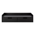 thumbnail image 3 of Kate and Laurel Kitt Modern Floating Shelf with Drawers, 28 x 12 x 6.5 inches, Black, Chic Floating Storage Console Table or Desk for Wall, 3 of 9