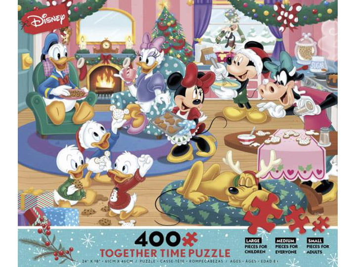 LOT OF 2 Disney Together Time Jigsaw Puzzle 400Pc Ceaco 3 Sizes for whole family 