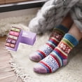 thumbnail image 6 of 5 Pairs Fuzzy Fluffy Soft Cozy Socks for Women Comfy Casual Warm Home Sleep Winter Thick Wool Socks Gifts for Women, 6 of 6