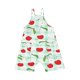 thumbnail image 5 of Odeerbi 5-13 Años Niñas Traje de Verano Plaid Fresa Impresión Camisola Romper Respirable Cómodo Suspender Overalls Bib Total Shorts Con Bolsillos, 5 of 5