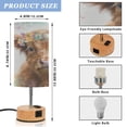thumbnail image 2 of Touch Control Table Lamp with LED Bulb Bedside Lamp for Bedroom Living Room Small Highland Cattle, 2 of 8