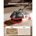 thumbnail image 5 of VEVOR Commercial Floor Scrubber Machine, Heavy Duty Floor Cleaner Polisher with 2 Wheels,  Professional Electric Carpet Buffer, Max 1900 RPM, 43 FT Cord, 3 Pads & 3 Brushes - All Floor Surfaces, 5 of 9