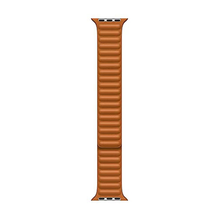 Apple Watch 45mm Golden Brown Leather Link - S/M - Walmart.com