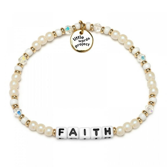 LINXIQIN Little Words Project You Got This Bracelet, Acrylic & Crystal Beads, Choose Your Size Jewelry Handmade