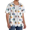 thumbnail image 4 of Haiem Panda And Rainbow Men's Casual Shirts Short Sleeve Button Down Shirts Fashion Textured Summer Beach Shirt-X-Large, 4 of 7