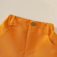 thumbnail image 6 of Toddler Boys Outfit Set for Easter Short Sleeve Button-Down Shirt Tops with Solid Shorts Set Baby Boy Easter Clothes, 6 of 6