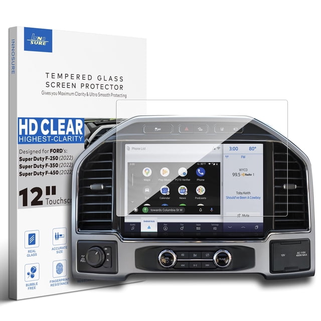 Protector de pantalla de cristal templado INNOSURE para Ford F-250 2022