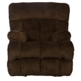 thumbnail image 3 of Webster Power Recliner with Adjustable Headrest & Lumbar in Soft Brown Fabric, 3 of 16