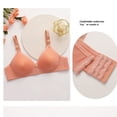 thumbnail image 5 of Zpanxa Bras for Women Plus Size Wireless Bra with Wide Adjustable Straps Back Closure Smooth Cups and Front Floral Detail Everyday Wear, 5 of 8