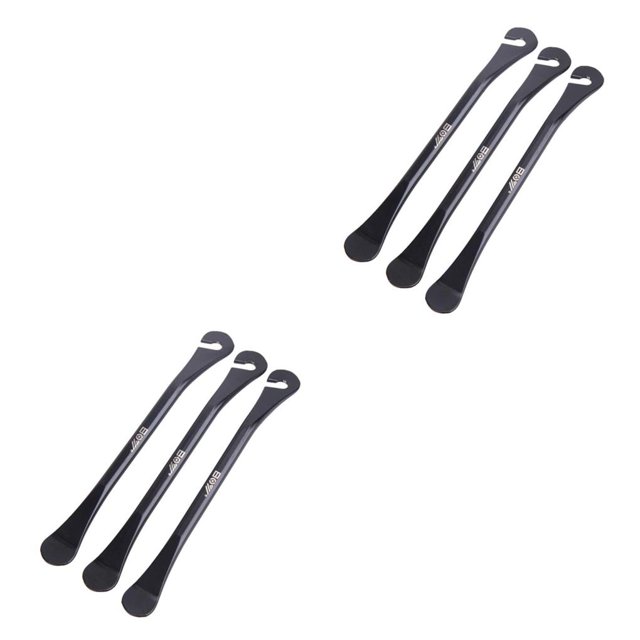 QualitChoice 3 Pieces Tire Lever Plastic Cycling Opener Curved Tools Pry Bar Mountain Bike Maintenance Tools Tool Replacement Black 2Set
