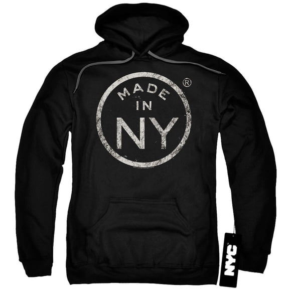 New York City Ny Made Adult Pullover Hoodie Sweatshirt Black
