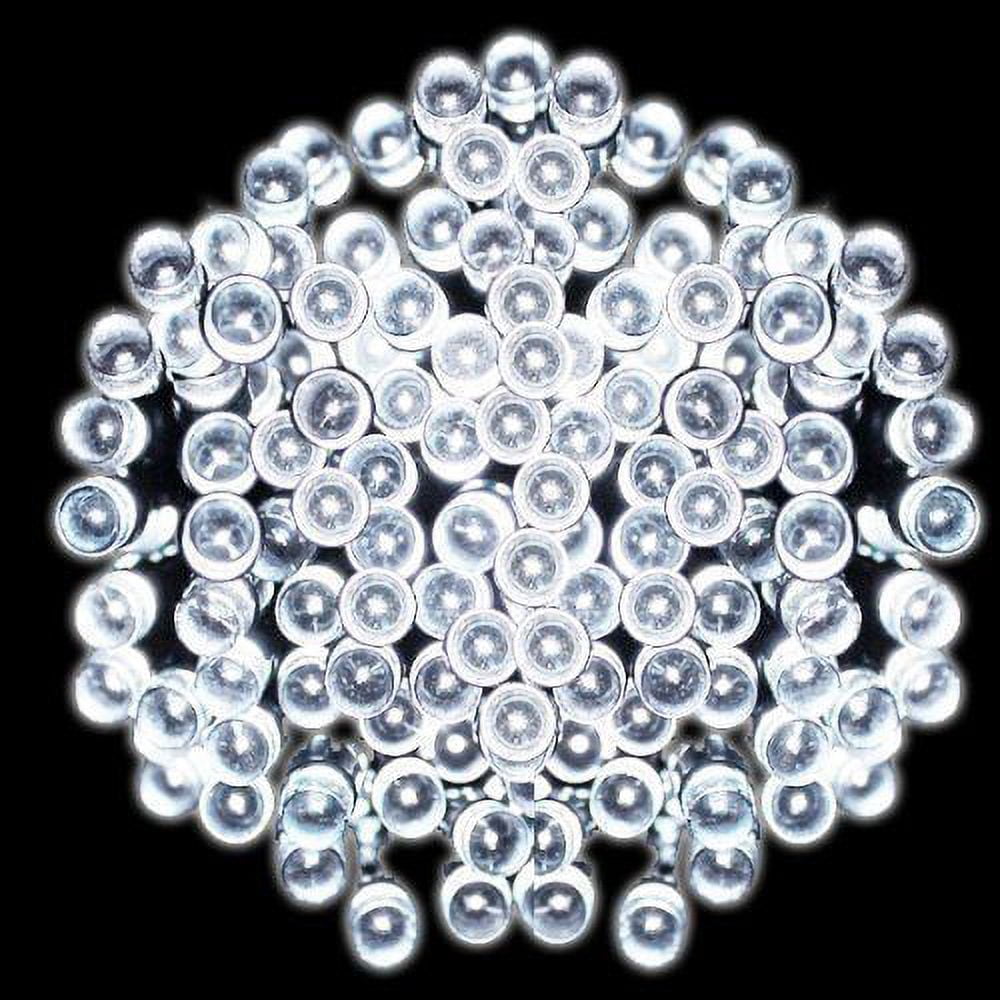 Pack of 2 Kanstar 100 LED 39FT White Outdoor Solar String lights for Garden Wedding Party Lamps