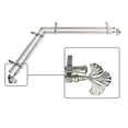 thumbnail image 2 of Florence 13/16 inch Double Corner Window Curtain Rod 48-84" - Satin Nickel, 2 of 3