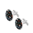 thumbnail image 2 of Christmas Tree Elegant Stainless Steel Cufflinks Set for Men, for Formal Attire, Ideal for Business Meetings and Weddings, 2 of 6