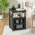 thumbnail image 5 of VECELO 2 Drawers Nightstand, Modern End Side Table with Storage Space for Living Room, Bedroom, Black, 5 of 14
