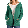 thumbnail image 2 of Women Fleece Coat Winter Warm Casual Long Sleeve Hooded Jackets Plus Size Fall Winter Cardigan Plush Warm Outwear, 2 of 8