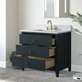thumbnail image 2 of Vanity Art 36" Bathroom Vanity with Sink and Engineered Marble Top, Freestanding Storage Cabinet with 3 Drawers, 2 of 6