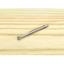 Starborn 5001467 No.8 x 2.5 in. Star Trim Head Stainless Steel Deck Screws, Pack of 75