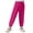 Hot Pink, variant on ZACPNCV Boys Girls Long Bloomers Soft Cotton Summer Pants Kids Solid Elastic Waist Harem Pants Basic Joggers Lounge Trousers Red 10-11 Years
