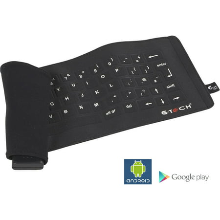 G-Tech Fabric Roll-Up Bluetooth Wireless Keyboard for HTC EVO 4G / 3D, One, One X, Nexus One, Incredible 2, myTouch