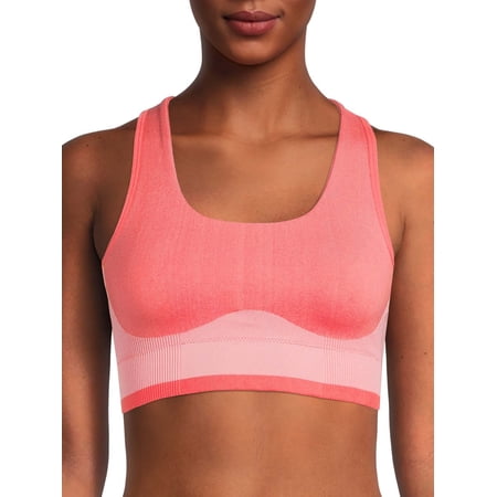 Avia Women's Seamless Colorblocked Contour Sports Bra
