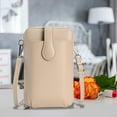 thumbnail image 4 of Bolso pequeño bandolera de hombro para teléfono móvil | Mini bolso de cuero PU con correa ajustable | Porta tarjetas y efectivo | Diseño compacto y ligero | Interior estructurado protector | Moda, 4 of 5