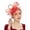 Red, variant on Tea Party Fascinator Hat Pillbox Headband for Wedding Events
