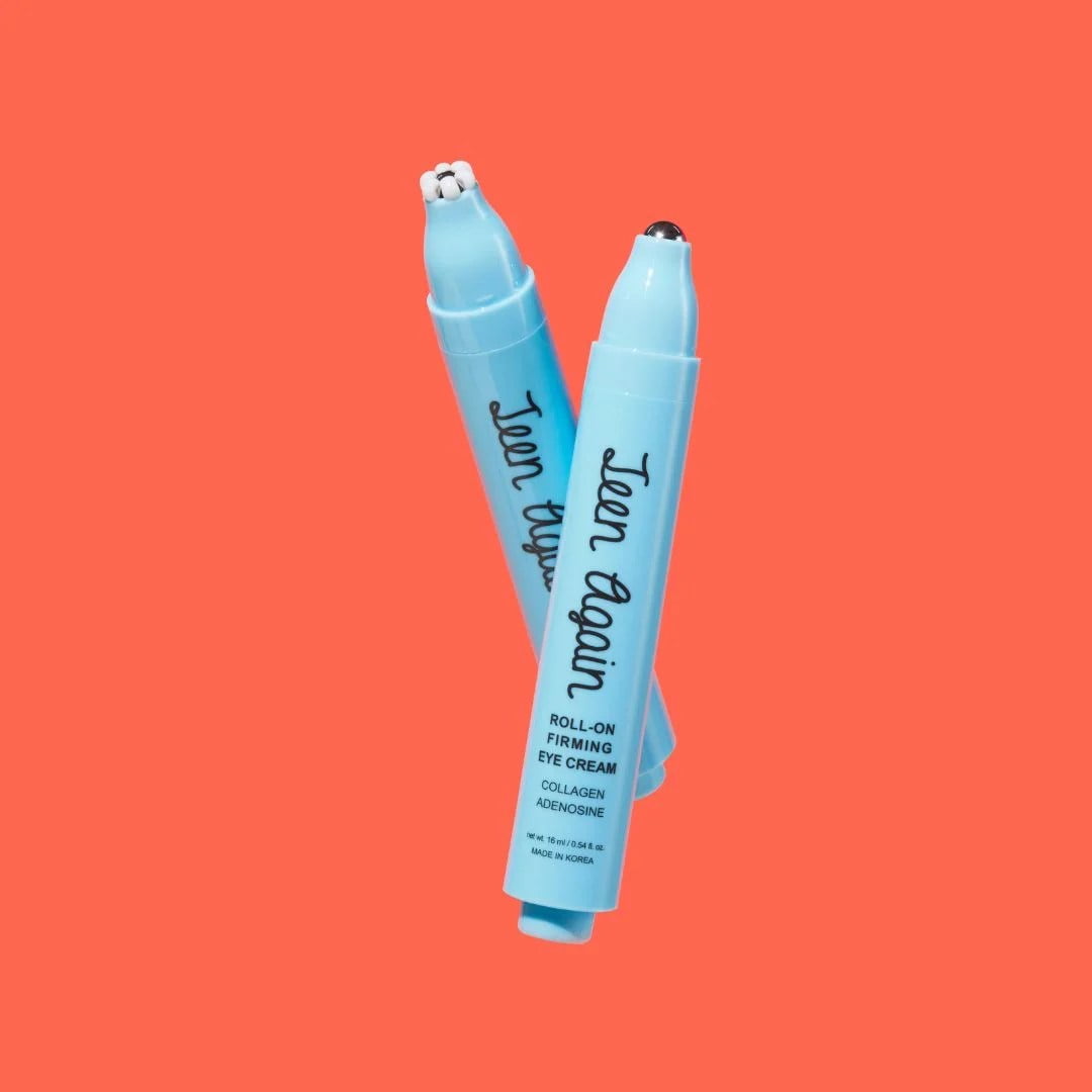 Look At Me Teen Again Roll On Firming Eye Cream with Collagen and Adenosine (Made in Korea)