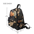 thumbnail image 3 of FORMRS School Backpack with Front Zippered Pocket 12" Student Travel Daypack, Retro Watercolor Planet, 3 of 6