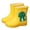 AB105 Yellow, variant on Boys Girls Rain Boots Toddler Dragon Print Anti- Easy On Booties Waterproof Fashion Unisex Children Rainy Day Water Activities Rain Shoes Size 7-8 Years