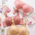 thumbnail image 5 of WCJM Women's cotton Hot Pink nylon underwear Thin Laceless Ring Comfortable Breathability Underwear Large Size Brater Buckle Female Bra Deep V Neck Vest Bralette Wireless Seamless Bra, 5 of 5