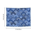 thumbnail image 6 of Uemuo Blue Mandala Harmony Printed 29x37 Inch Tapestry Wall Hanging – Lightweight & Durable – Perfect for Dorm Decor, Beach Throw, Sofa Cover, Tablecloth, 6 of 8