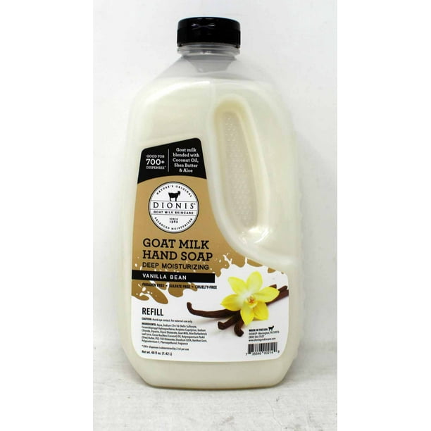 Dionis Goat Milk Vanilla Bean Hand Soap Refill 48 Ounces